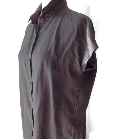 Eileen Fisher Sleeveless Shirtdress/ Drop shoulder/ Tencel-Linen Blend/ XXS - Picture 4 of 10